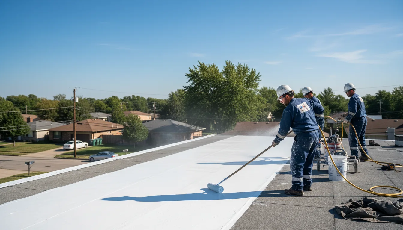 Commercial roof coating in Saline, MI near me